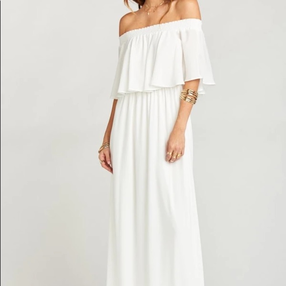 NWT SMYM Hacienda White Maxi Dress sz XXL